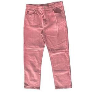 KanCan Amani Wm’s Sz 13/30 Rose Pink 11" High Rise Denim Jeans